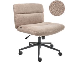 CATLIN - Bureaustoel - Beige - Bouclé