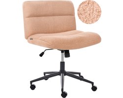 CATLIN - Bureaustoel - Perzikroze - Bouclé
