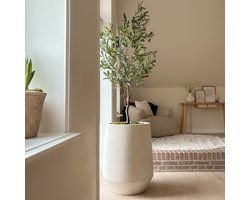 Causeway Bay pot Crea High Lexa I Sandy White I 68x53cm