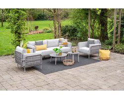 Cavallo loungeset - 5-dlg.- taupe - sand - valley sand - Centostone