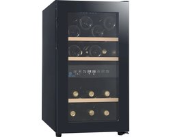 Cavecool Joy Azurite - 16 flessen - 2 zones - Zwart