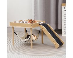 Cavia hangmat met frame - 3-in-1 ontwerp voor knaagdieren - 1 stuk