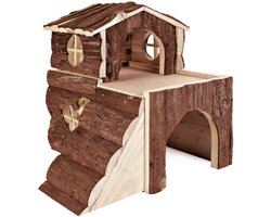 Cavia Huis Trixie - Schorshout 31x29x28 cm - Natural Living Naaldhout
