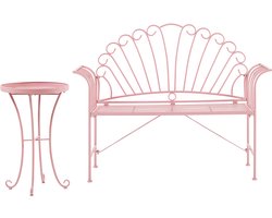 CAVINIA - Bistroset voor 2 - Roze - Metaal