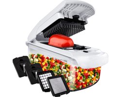 Cavos Multifunctionele Groentesnijder - Mandoline - Uiensnijder Handmatig - Mandoline Keukensnijder - RVS - Wit