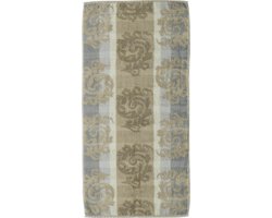 Cawo Cashmere Jacquard Handdoek - Zand 50x100