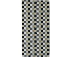 Cawo Lifestyle Karo Handdoek - Kiezelsteen 50x100