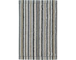 CAWÖ Lifestyle Streifen Gastendoekje - Kiezelsteen - 30x50