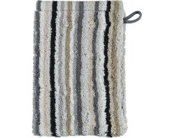 Cawo Lifestyle Streifen Washandje - Kiezelsteen 16x22