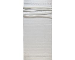 CAWÖ Noblesse Uni Badhanddoek - Wit - 50x100
