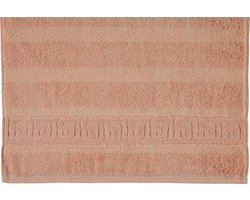 CAWÖ Noblesse Uni Badhanddoek - Zalm - 80x160