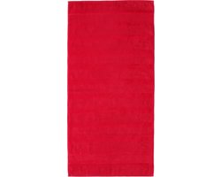 CAWÖ Noblesse² Uni Badhanddoek - Rood - 50x100