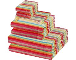 Cawö Sonstiges 2 X washandjes 2 X gasten- 2 X douche- 2 X handdoek - in set 8 pack Lifestyle