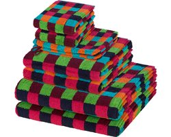Cawö Sonstiges 2 X washandjes 2 X gasten- 2 X douche- 2 X handdoek - in set 8 pack Lifestyle