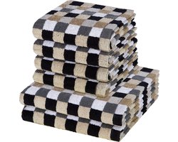 Cawö Sonstiges 4 X handdoek 2 X douchehanddoek - in set 6 pack Lifestyle