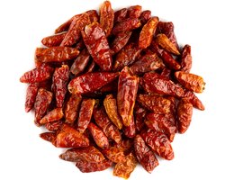 Cayennepeper Geheel Bio Pepper Specerij - Pikant Heet - Gedroogde Rode Cayenne Pepers