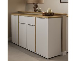 CBA - Dressoir - Wit - 161x40x86 cm