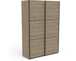 CBA - Kledingkast met schuifdeuren 150x224 cm "Alhambra" eiken melamine