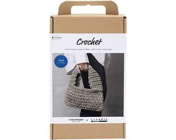 CC Craft Kit Crochet, Chunky Bag, olive green, 1 pack