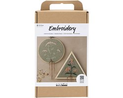 CC Craft Kit Embroidery, Embroidery frames, dusty green, 1 pack
