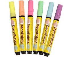 CC Deco Textielstiften Neon 6 stuks