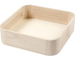 CC Houten Dienblad 25x25x7 cm