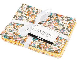 CC Patchwork Fabric, size 45x55 cm, 100 g, yellow, 4 pc/ 1 bundle
