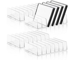 CD Houder Opbergrek - Media Display - Muziek Organiseren - Ruime Opslagcapaciteit - 4 Stuks 7 Slots - Doorzichtig