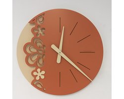 CD Italian Design Wandklok Merlot Oranje