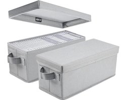 CD Opbergdoos voor 30 CD's in Juwelendoos en 60 CD's in Slanke Koffers - Ruime en Stijlvolle Oplossing voor CD Opslag