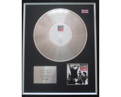 CD Platinum LP Disc - Muziekmemorabilia Ingelijst - Wanddecoratie - Gelimiteerde Editie - 406 x 508 mm - Zilver