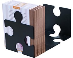 CD-Standaard Puzzel Boekensteun Chique Innovatief Stabiel Zwart - HTML Content Toevoegen boeksteun
