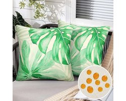 CE - Decoratieve Kussenhoes - Palmblaadjes - 45x45cm - Set van 2