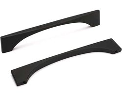 CE - Meubelgreep - Staal - 160 mm - Zwart - Set van 6
