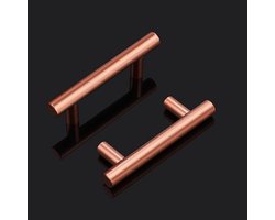 CE Reling - Meubelgreep - RVS - 100mm - Róźgoud