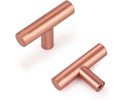 CE - Roestvrijstalen Meubelknop - 2-inch - Ronde Stijl - Roze Goud