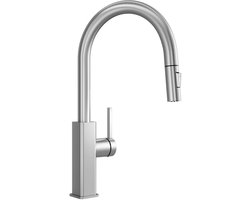 Cecipa Max Keukenkraan met Uitrekbare Uitloop - RVS - 2 Straalstanden - 40 cm Uittrekbereik - 360° Draaibaar - Chroom