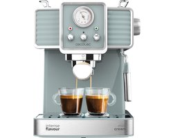 Cecotec Cumbia Power Espresso 20 Barista Aromax Kaffeemaschine. Leistung 2900 W, 2 Heizsysteme, 20-bar-Druckpumpe, Manometer, Doppelauslassfilterhalter und 2 Filter (Tradizionale)