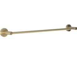Ced'or RVS-304 handdoekhouder 60cm met PVD coating Geborsteld messing/ mat goud