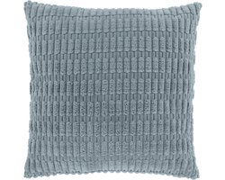 CEDRO - Sierkussen - 45x45 cm - Ribmotief - Beach Blue