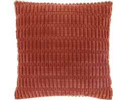 CEDRO - Sierkussen - 45x45 cm - Ribmotief - Redwood