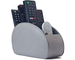 CeG10, grijze opbergdoos, bureau-organizer, 5 vakken voor tv, dvd, Blu-ray afstandsbedieningen, grijs