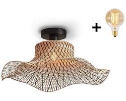 Ceiling Lamp - IBIZA - Bamboo - Wavy