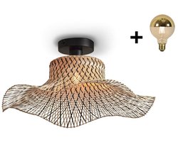 Ceiling Lamp - IBIZA - Bamboo - Wavy.
