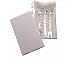 Celebrations - Twinkle Twinkle - verzilverde 3-delige bestekset - Silverplated - Baby Kado - Doop Kado - Babykamer - Babycadeau - Babykado - babygift