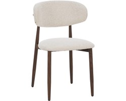 Celia Eetkamerstoel - Beige Walnoot - Comfortabel en duurzaam
