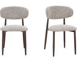 Celia Eetkamerstoelen - Bruin Walnoot - Set van 2 - Comfortabel en stijlvol