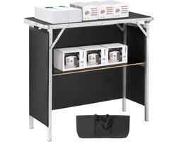 Cellista - Opvouwbare Bartafel - Beursbalie - Presentatietafel - Event Tafel - Draagbare Balie - Aluminium Frame - Inclusief Rok en Draagtas
