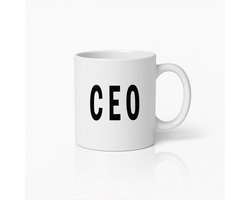 CEO Koffiemok 330ml – Grappige Beker voor de Baas – Perfect Cadeau voor Ondernemers, Managers & Leidinggevenden