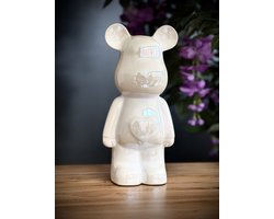 Ceramic bear 28 cm White - Interieur - Decoratie - Voor binnen - Cadeau - Geschenk - Voor hem - Voor haar - Valentijn - Verjaardag - Kerst - Nieuwjaar - Vaderdag - Moederdag